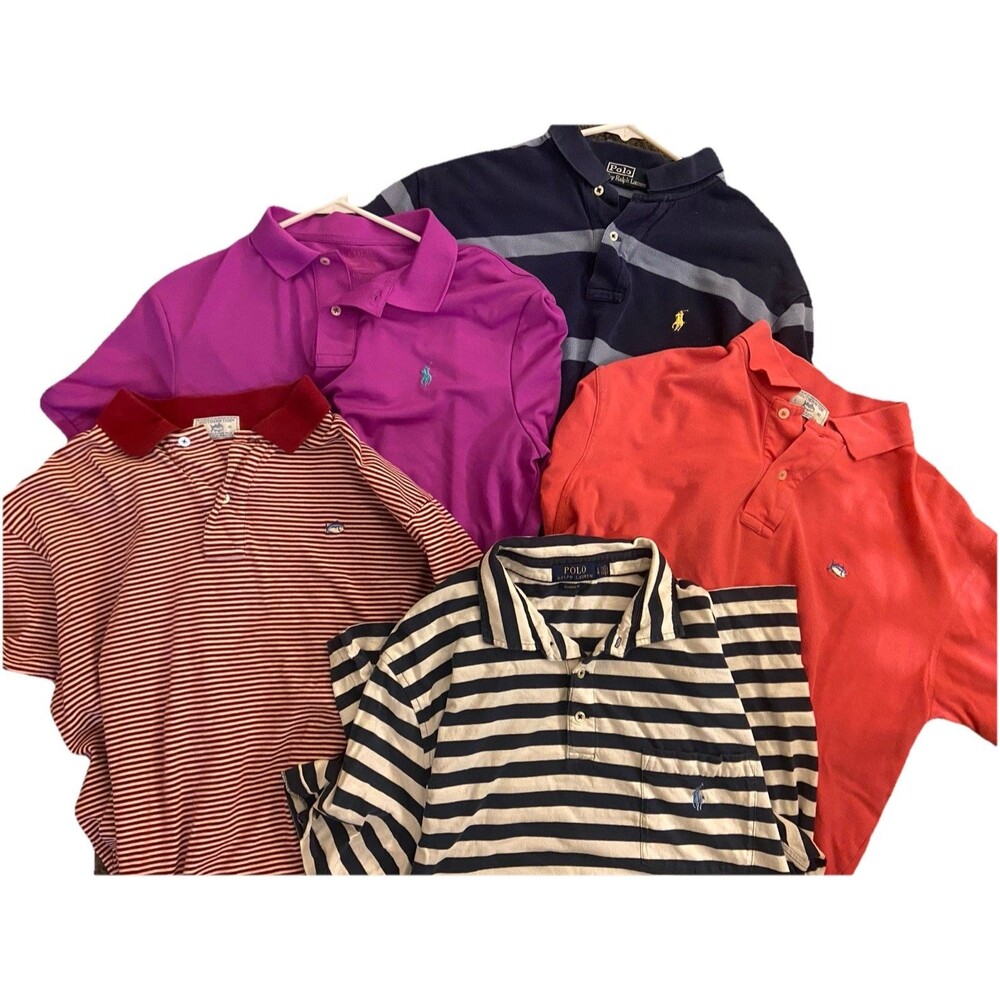 polo Shirts 5X (From: Southern Tide, Ralph Lauren) Men’s Large. All Good Cond!
